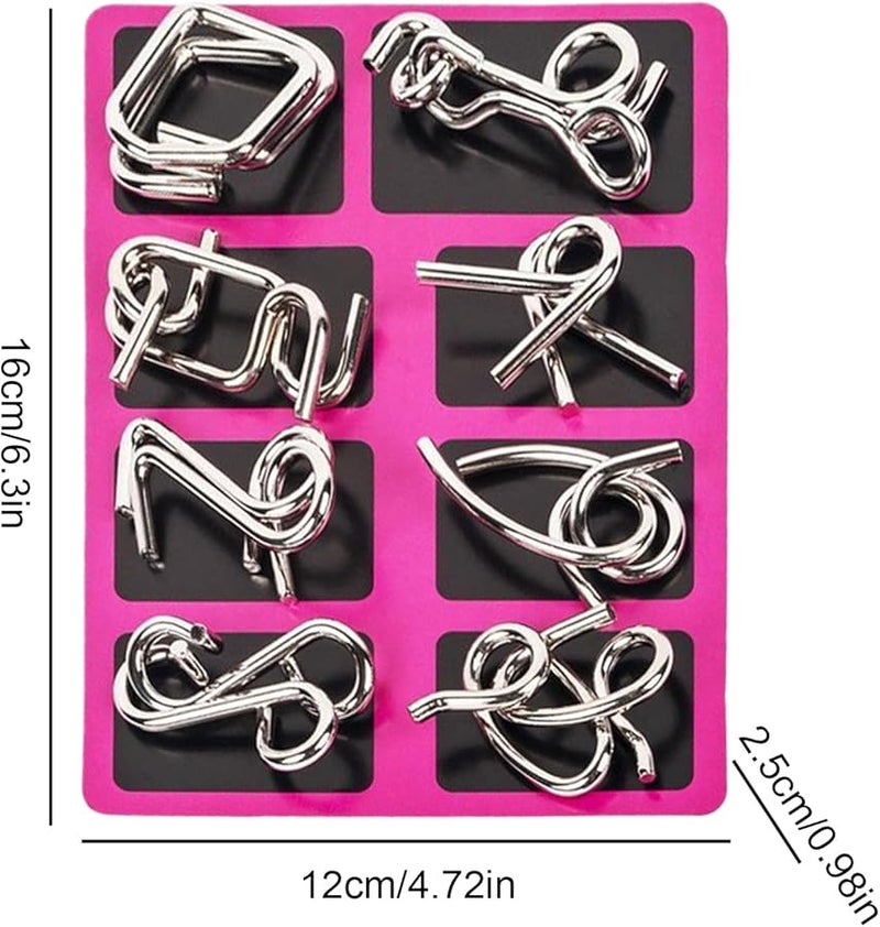 Metal Wire Brain Teaser Puzzle Educational Thinking Toy For Kids Teens Adults - Image 2